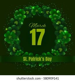 Happy Saint Patrick's day. Illustration for St. Patrick's day posters, greeting cards, print and web projects.