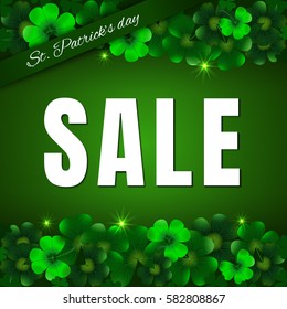 Happy Saint Patrick's day. Illustration for St. Patrick's day SALE