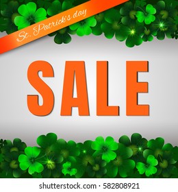 Happy Saint Patrick's day. Illustration for St. Patrick's day SALE
