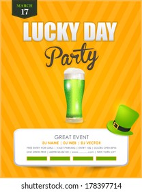 Happy Saint Patricks Day - Light-Colored Party, Celebration Background Template