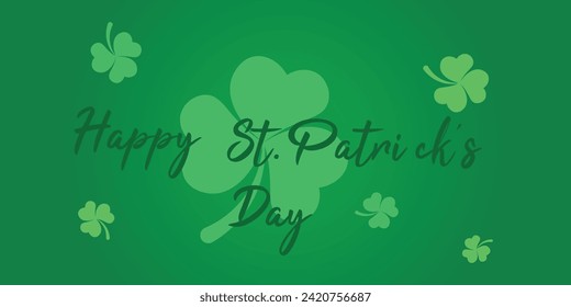 Happy Saint Patrick's Day Logotype Vektorgrafik