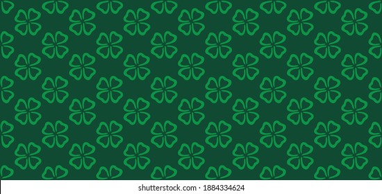 Happy saint Patricks day. Lucky, clover four. Luck shamrock, shamrocks pattern. Irish pub (ireland). Slogan St Patrick's Day or St paddy's day green beer party