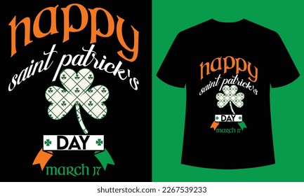happy saint patrick's day march 17 t-shirt design template,This design is perfect for t-shirts, posters, cards, mugs,apparel, hat, and merchandise.