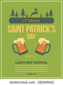 Happy Saint Patricks Day - Party, Celebration Background Template