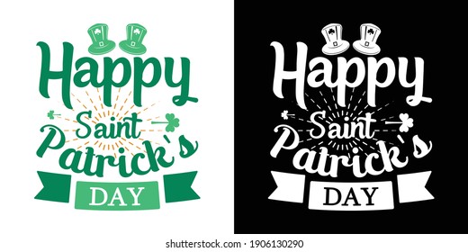 Happy Saint Patrick's Day Printable Vector Illustration
