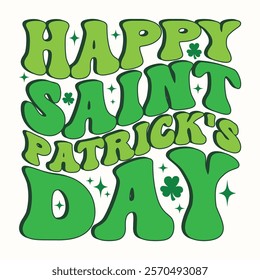 Happy Saint Patrick's Day Retro St. Patrick's Day Shirts, Retro Checkered St Patrick's Shirts