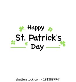 Happy Saint Patrick's Day Template para tarjetas de felicitación.