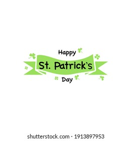 Happy Saint Patrick's Day Template for greeting cards.