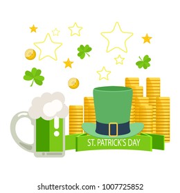 Happy Saint Patrick's day. Vector illustration
