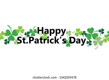 Happy Saint Patricks Day  vector illustration on background