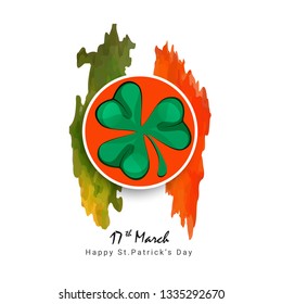 Happy Saint Patrick's day. Vector illustration - Vector