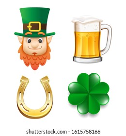 Happy Saint Patrick's Day vector set