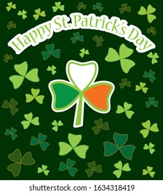 Happy Saint Patrick's Day Vector Illustration.