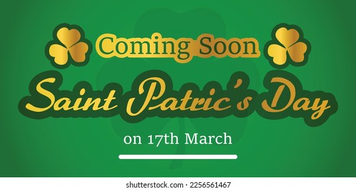 Happy Saint Patrick's Day Vector Illustration with shamrock leaves background, Patrick's Day is fixed on 17th March every year