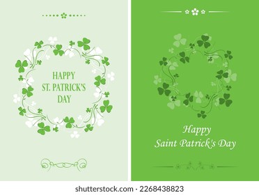 happy saint patrick's day - vector templates for holiday