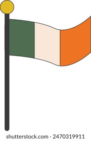 Happy Saint Patrick's Day Vector Illustration. with Cartoon Style.