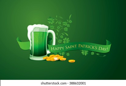 Happy Saint Patrick's day. Vector illustration