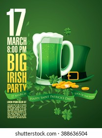 Happy Saint Patrick's day. Vector illustration