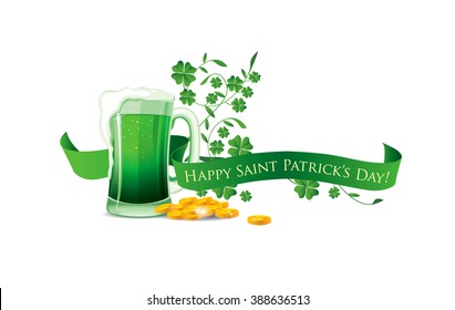 Happy Saint Patrick's day. Vector illustration
