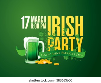 Happy Saint Patrick's day. Vector illustration