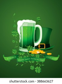 Happy Saint Patrick's day. Vector illustration