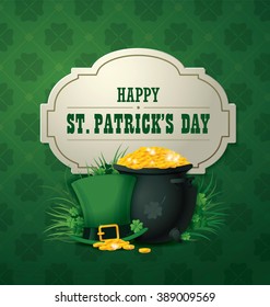 Happy Saint Patrick's day. Vector illustration