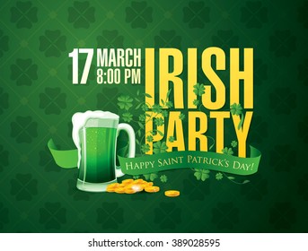 Happy Saint Patrick's day. Vector illustration