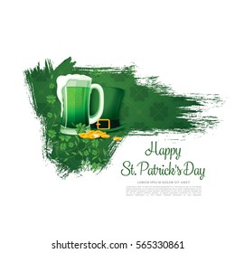 Happy Saint Patrick's day. Vector illustration