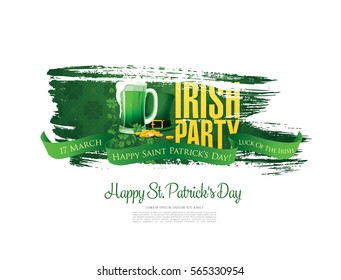 Happy Saint Patrick's day. Vector illustration