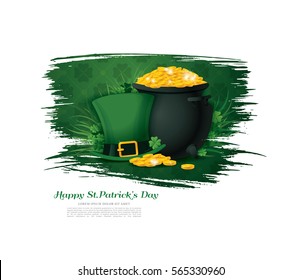 Happy Saint Patrick's day. Vector illustration