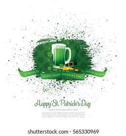 Happy Saint Patrick's day. Vector illustration