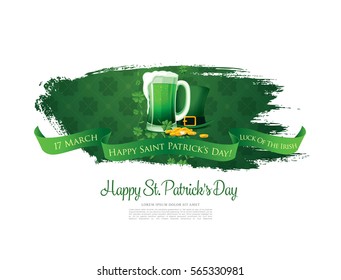 Happy Saint Patrick's day. Vector illustration