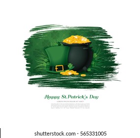 Happy Saint Patrick's day. Vector illustration