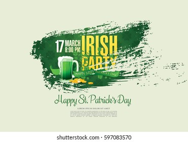 Happy Saint Patrick's day. Vector illustration