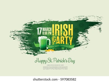 Happy Saint Patrick's day. Vector illustration