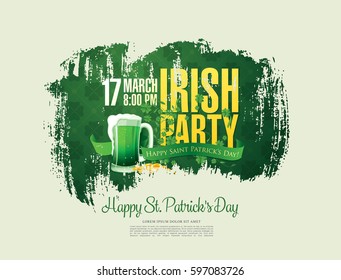 Happy Saint Patrick's day. Vector illustration