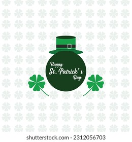 happy saint patrrick's day illustration