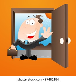 Happy Salesman