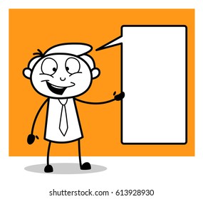 Happy Salesman Presenting