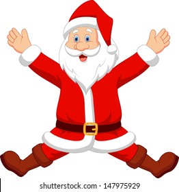 Happy Santa cartoon