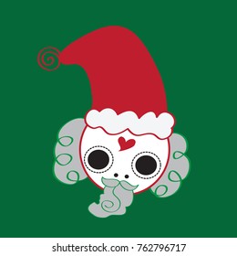 Happy Santa Character Illustration (Vector)