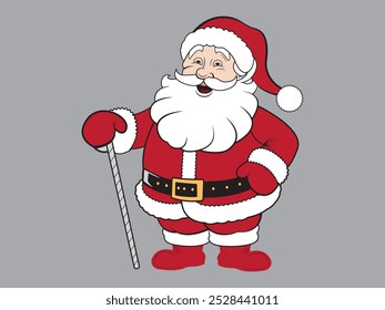 Happy Santa Claus cartoon character