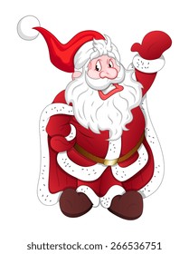 Happy Santa Claus Character