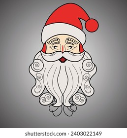 happy Santa Claus vector design