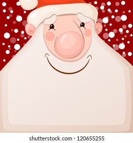Happy Santa Claus. Vector illustration