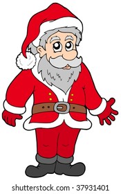 Happy Santa Claus - vector illustration.