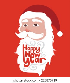 Happy Santa Claus wishing you Happy New Year.