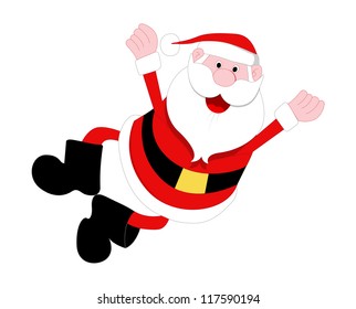Happy Santa Illustration