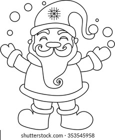 38,137 Santa Line Art Images, Stock Photos & Vectors | Shutterstock