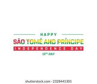 Happy Sao Tome and Principe Independence Day, Sao Tome and Principe Independence Day, Sao Tome and Principe, 12th July, National Day, Independence day svg